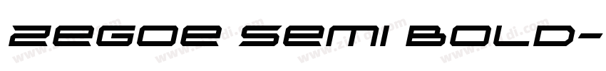Zegoe Semi Bold字体转换
